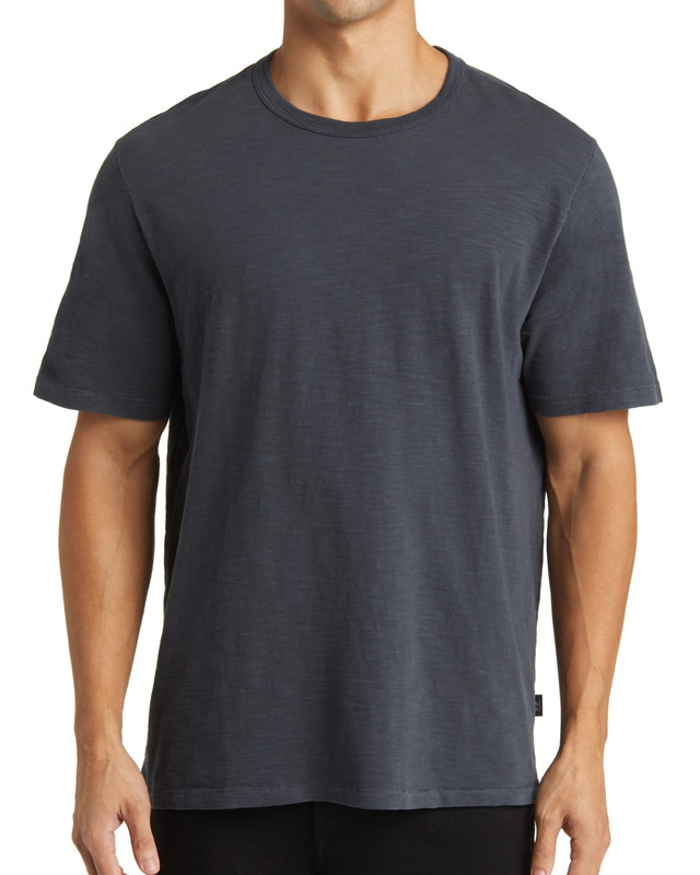 Slub Crew Neck Tee in Blueberry