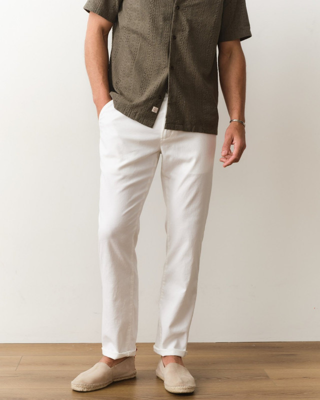 Saturday Hemp Chino in White
