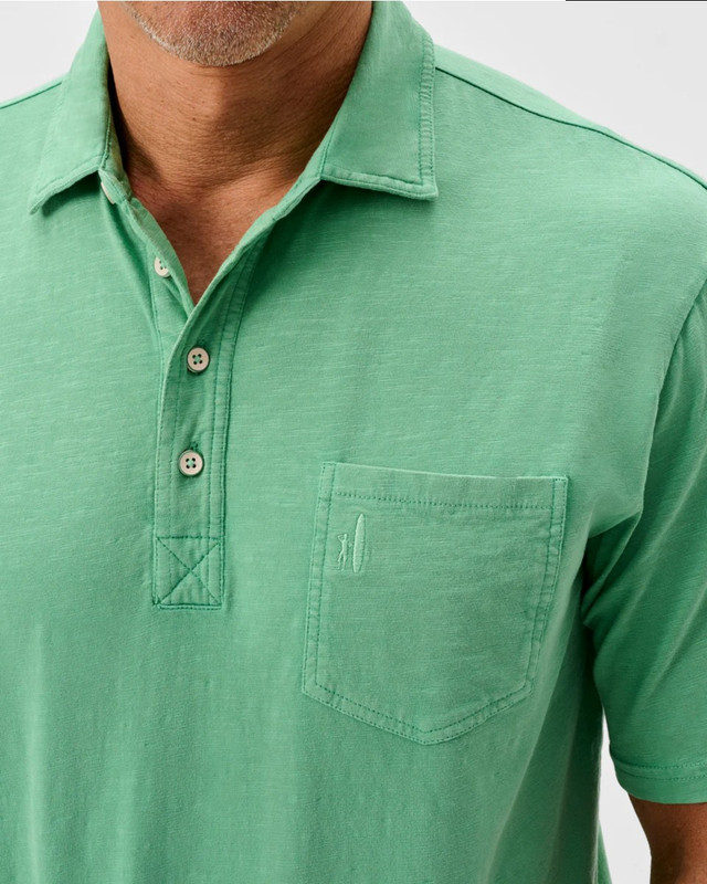Coastal Original Wash Polo in Honeydew