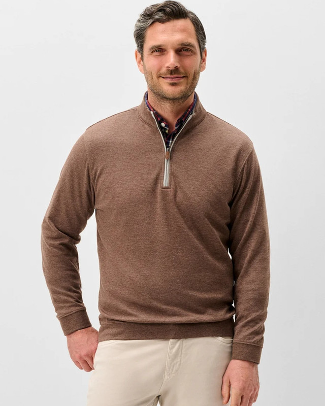 Sully 1/4 Zip Pullover in Grizzly