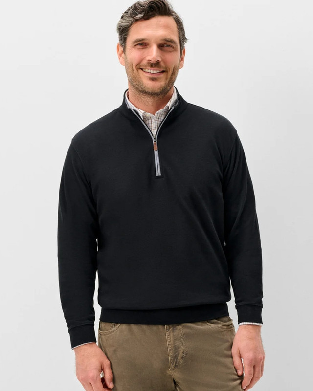 Sully 1/4 Zip Pullover in Black