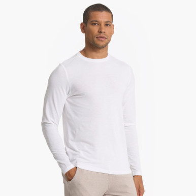 【売れ筋】 Vuori Men's Long Sleeve Current Tech Tee - White - Weitzenkorns トップス