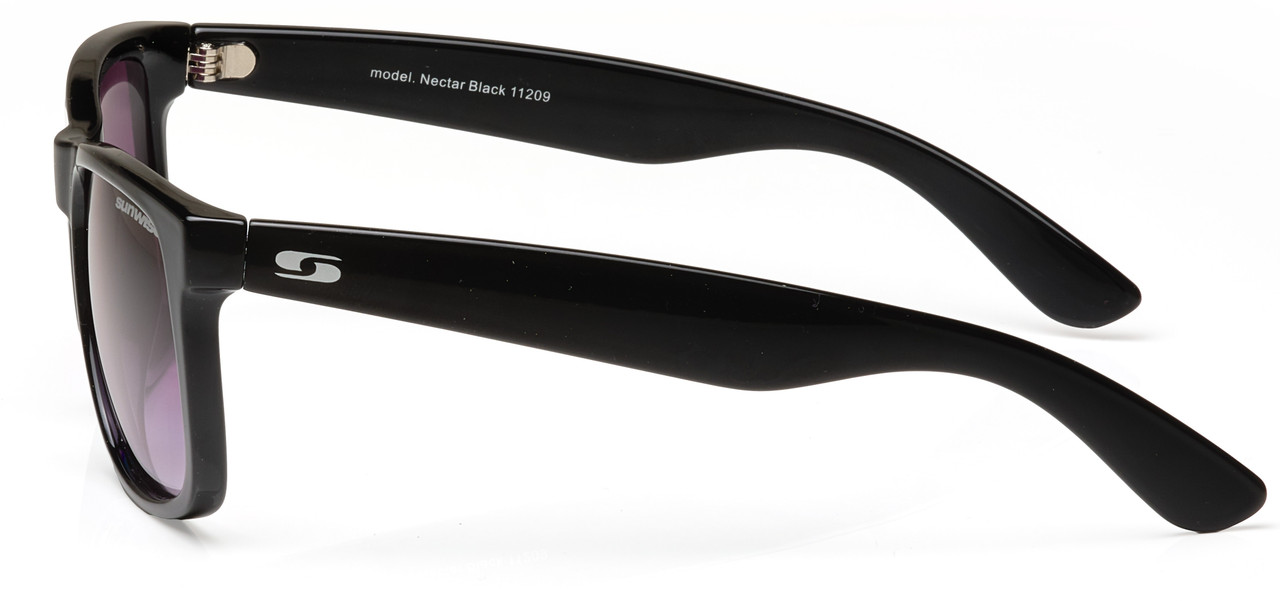 Nectar Unisex Cat Eye Polarized Sunglasses Nectar Coltic Polarized Sunglasses in Black Frame/Black Lens  main image 3