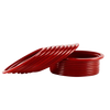 BANGLES GLASS RED - SIZE 2-8 (2 DOZENS/BOX)
