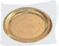BRASS PLAIN PLATE-5 INCHES