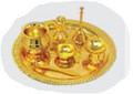 BRASS POOJA THALI SET BIG