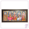 PHOTO FRAME WITH 5 GODS D2-PF-137(5X1)-L