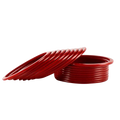BANGLES GLASS RED - SIZE 2-8 (2 DOZENS/BOX)
