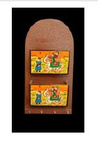 HAND PAINTED - KEY HOLDER WITH LETTER BOX-16*9