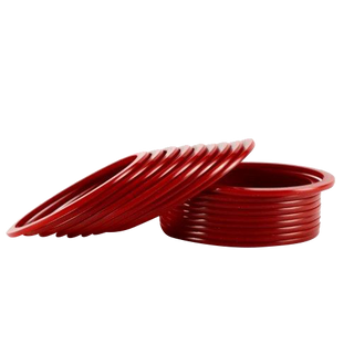BANGLES GLASS RED - SIZE 2-8 (2 DOZENS/BOX)
