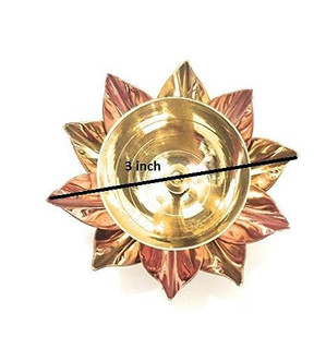 BRASS KAMAL DIYA-4 INCH