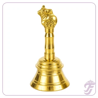 BRASS POOJA BELL-6"HEAVY