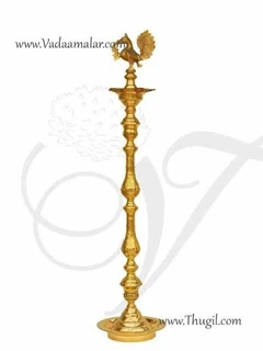 BRASS NAGAS KUTHUVILAKKU-6 FEET(WITH SWAN)