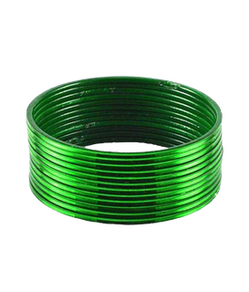 BANGLES GLASS GREEN - SIZE 2-12 (2 DOZENS/BOX)