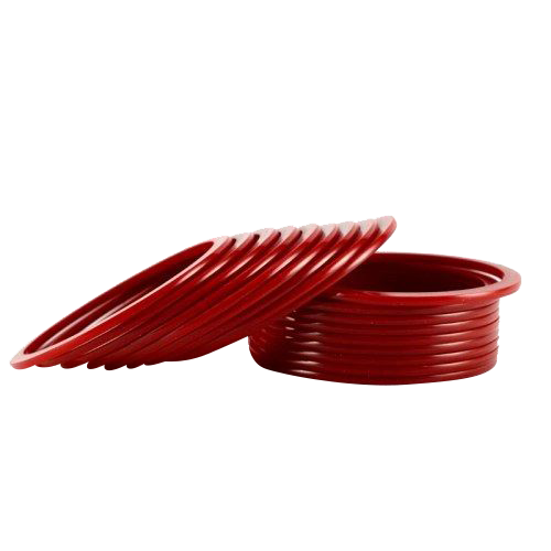 BANGLES GLASS RED - SIZE 2-6 (2 DOZENS/BOX)