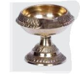 BRASS KUBER LAMP-2 INCHES
