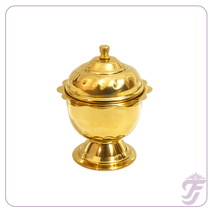 BRASS KUMKUM CHIMIL-3.5 INCH
