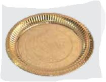 BRASS PLAIN PLATE-5 INCHES