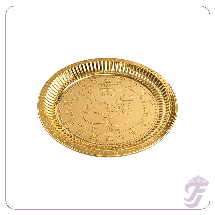 BRASS PLAIN PLATE-5 INCHES