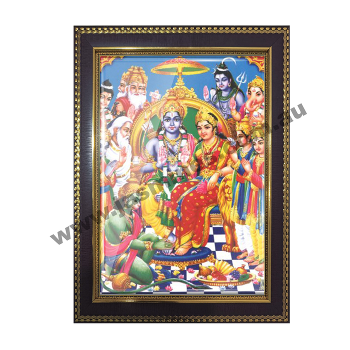 PHOTO FRAME SRI RAMA DARBAR - SMALL