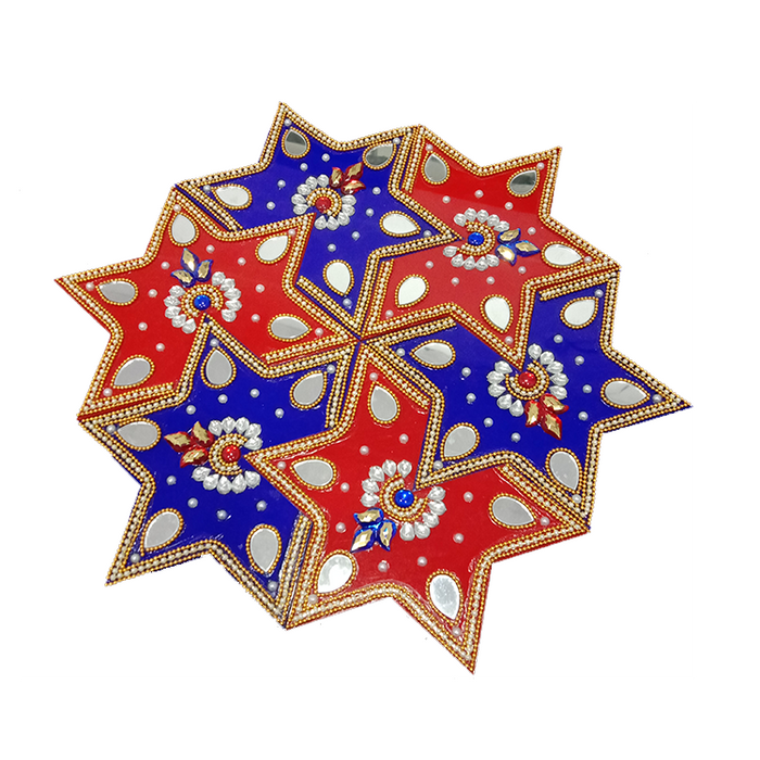 ACRYLIC RANGOLI STENCIL D-1 C