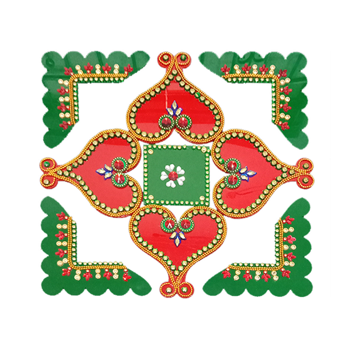 ACRYLIC RANGOLI STENCIL D-1 F