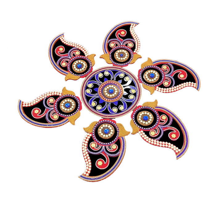 ACRYLIC RANGOLI STENCIL D-2 A