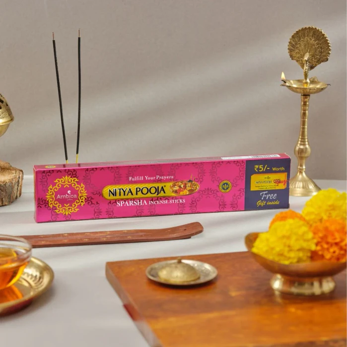AMBICA NITHYA POOJA SPARSHA 90 GRAMS