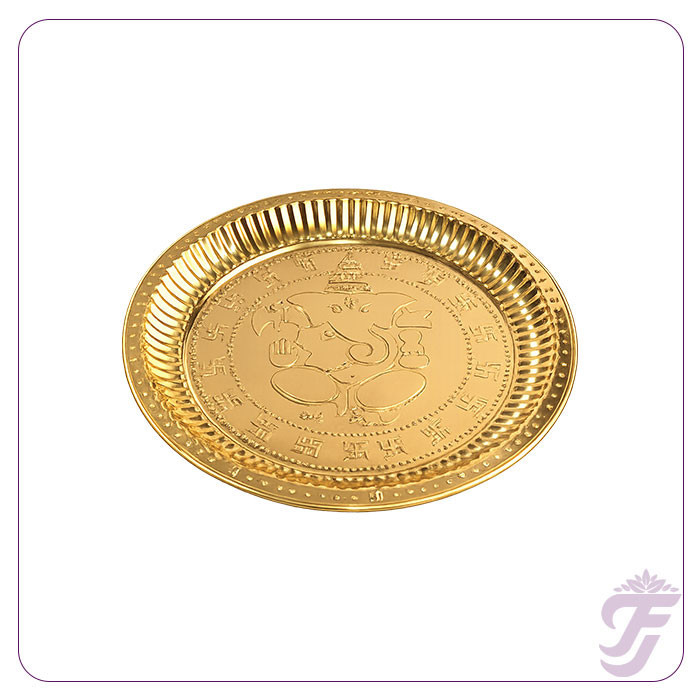 BRASS-PLAIN PLATE - 12 INCHES