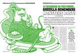 Sample spread from “The Monster Times: Revisiting a Legend” – chapter “Eerie Interviews” featuring a “Godzilla Remembers”.