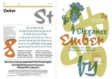 Ember, an informal script typeface with flowing freehand liveliness, designed by Rian Hughes for Device Fonts