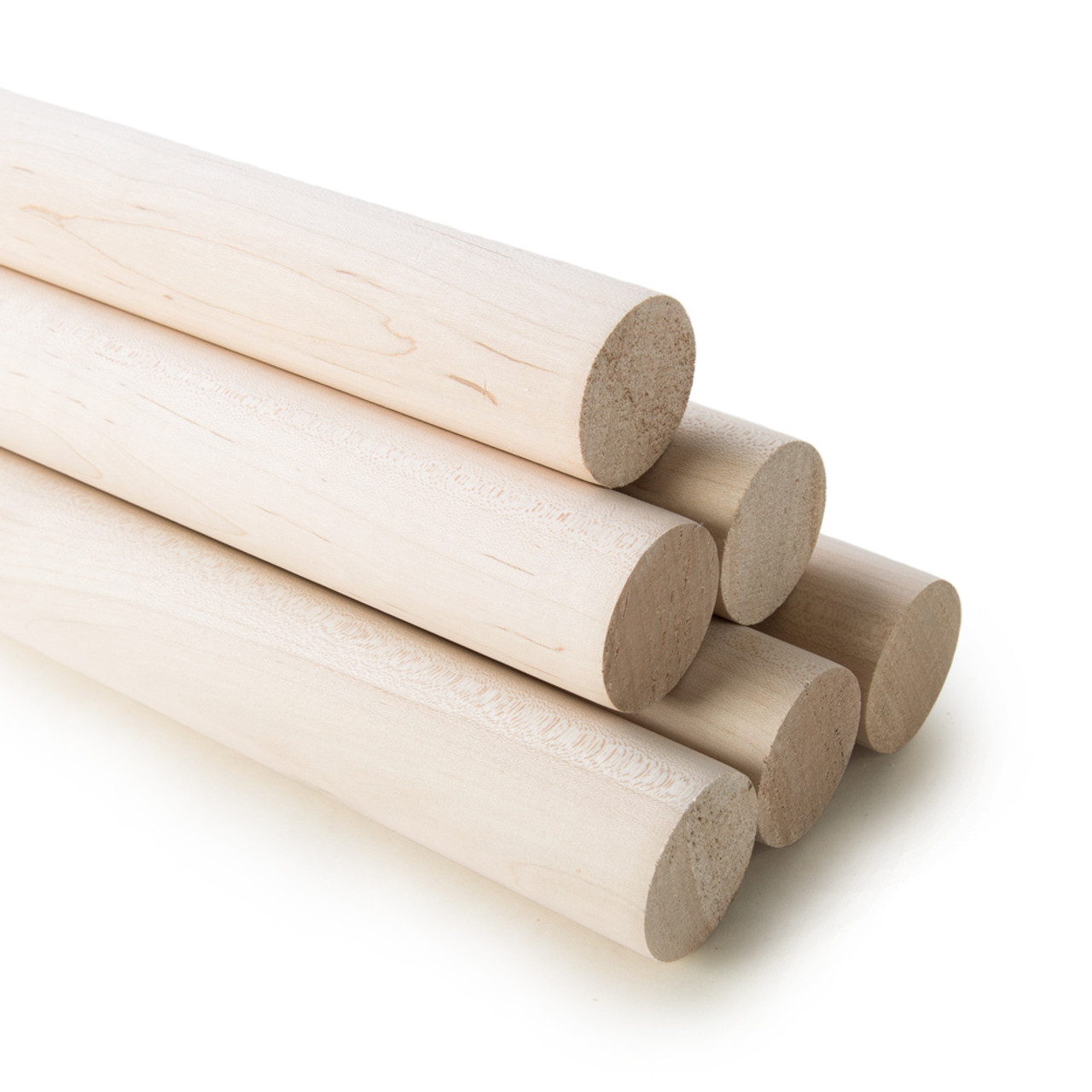 1/2” Dowels, Split in Half Dowels, Quantity 15,18” Length, Hobby, Log Cabin, Hobby Wood Products