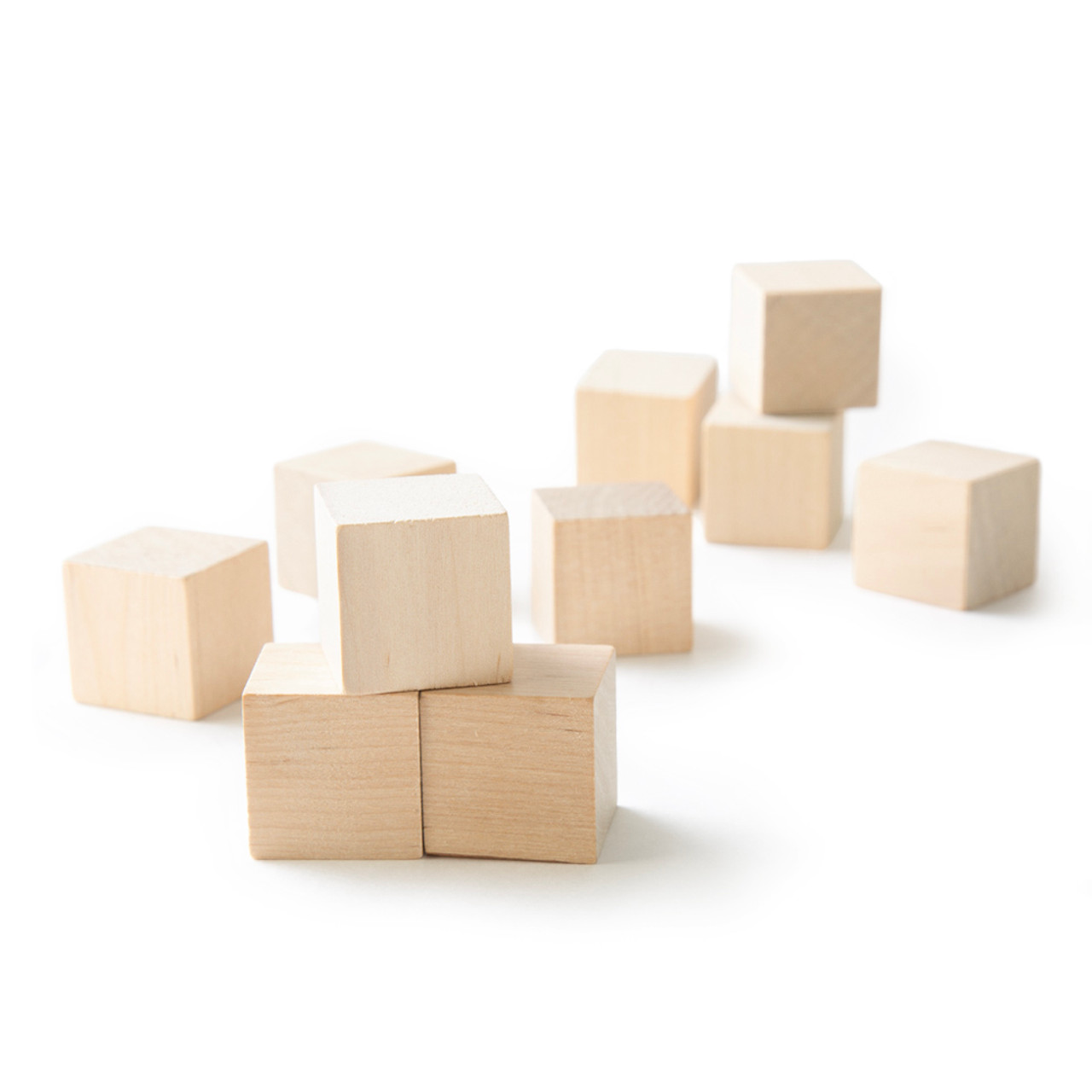 1 Plain Wooden Cubes, Set of 100 - Ajax Scientific Ltd