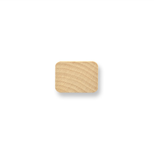 1" x 1-3/8" Wood Rectangle, 3/16" Thick