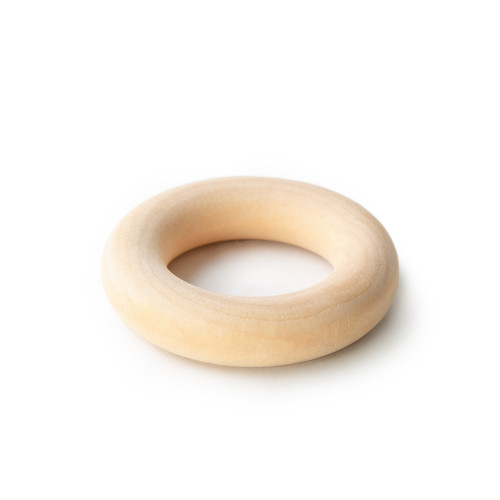 2-1/4" Wood Toss Ring for Toy Pegs and Educational Games