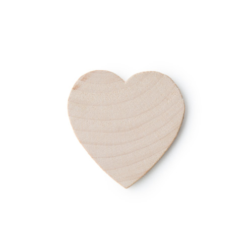 1-3/4" Wood Heart Craft Shape – Unfinished Maple Craft Parts