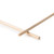 Craftparts Wooden Dowel - 1/8 in. diameter x 36 in. length - Unfinished Solid Wood Rod for Crafting and Woodworking Projects (Top and Side View)