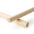 Craftparts Wooden Dowel - 7/8" diameter x 36" length - Solid Wood Rod for Various Crafting and Woodworking Applications (Top and Side View)