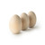 2-1/2" Wooden Hen Egg with Flat Bottom