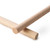 Craftparts Oak Wood Dowel - 5/8" diameter x 36" length - Unfinished Solid Oak Rod for Do-It-Yourself Crafts and Projects (Top and Side View)