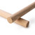 Craftparts Oak Wood Dowel - 1.25" diameter by 36" length - Ideal for Woodworking and DIY projects (Top and Side View)