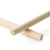 Craftparts Wood Dowel - 3/4" diameter x 18" length Hardwood Rod for DIY Crafts & Projects (Top and Side View)