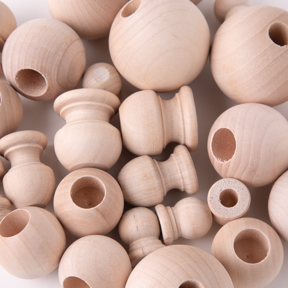 INSPIRELLE 40mm Unfinished Half Round Wooden Beads 25pcs Split Natural  Round Wood Balls for Crafts and Christmas Home Party Decorative - Yahoo  Shopping