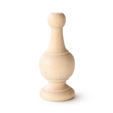 4-1/4 Wood Finial 