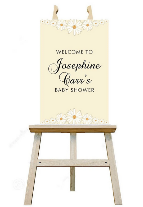 daisy boarder form board welcome sign