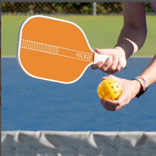 Personalized pickleball paddle