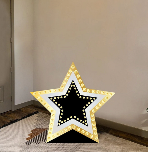 Cardboard Star with easel on back to make it stand