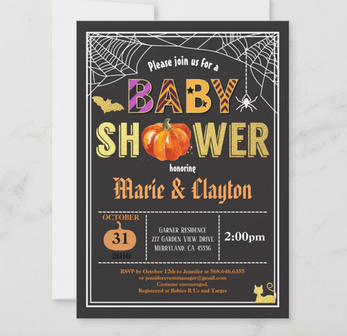 Halloween baby shower