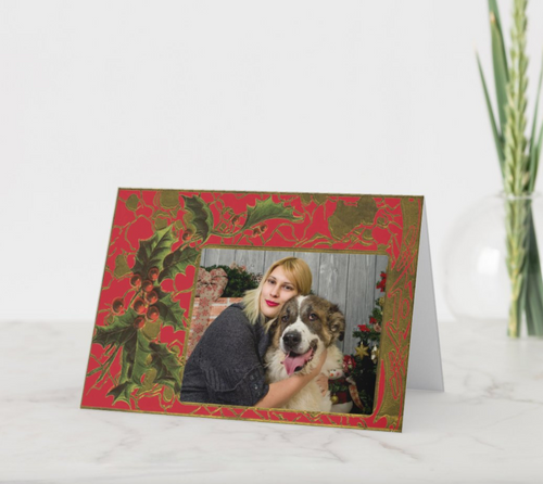 Photo Christmas & Holiday Cards with Personalized Text