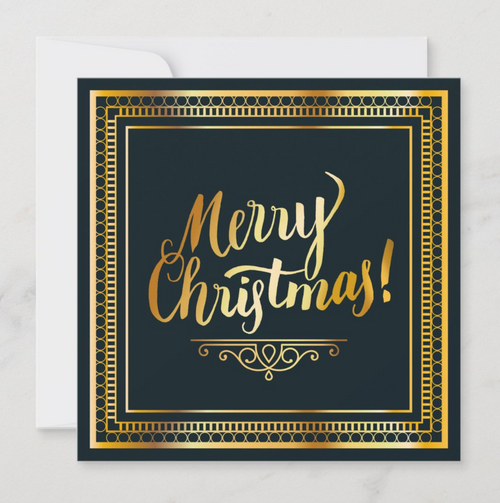 Corporate or Personal Non Religious Holiday Greeting Card with Personalized Text